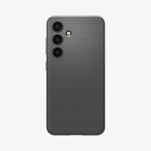 ACS07287 - Galaxy S24 Ultra Case Liquid Air in Matte Black showing the back